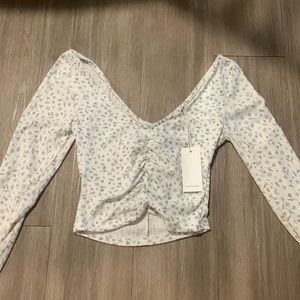 Long sleeve floral top